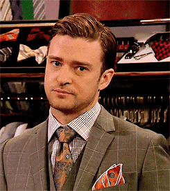 Justin Timberlake staring