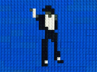 Michael Jackson dancing on lego